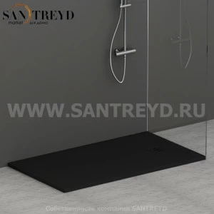 DP14080504 Душевой поддон 140х80 см цвет Черный бархат Globo DOCCIAPIETRA Италия