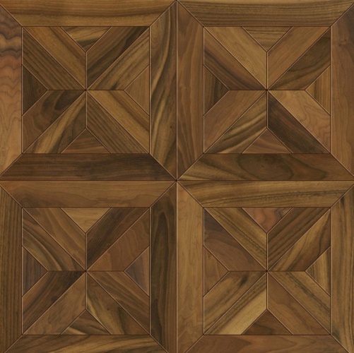 Модульный паркет Da Vinci Jennet Орех Европейский (Грецкий) Натур (Гладкая) 422х422 мм 2600600715 - Вид №1