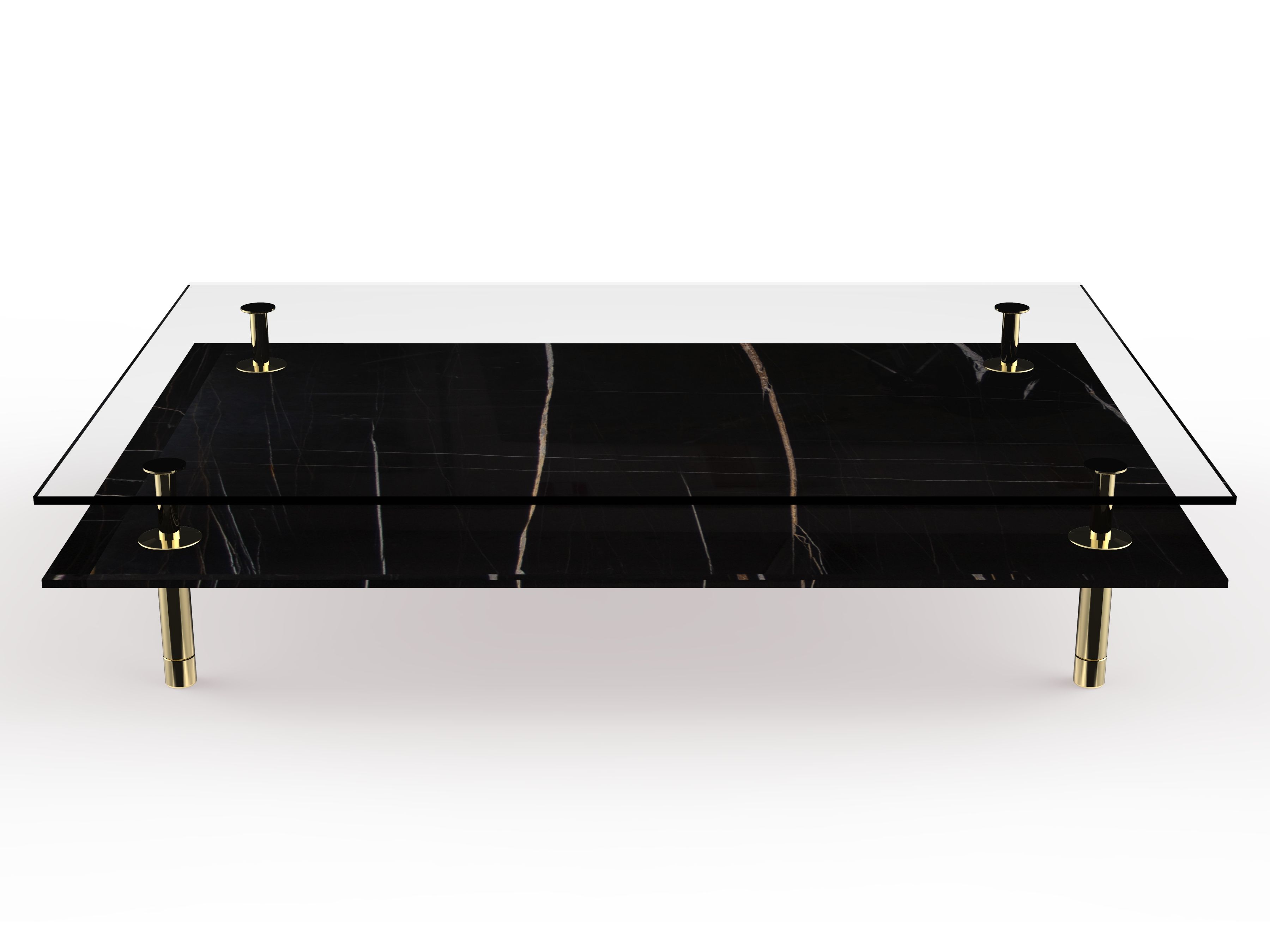 Прямоугольный мраморный журнальный столик GHIDINI1961 Legs ARCH-00111261 - Вид №3