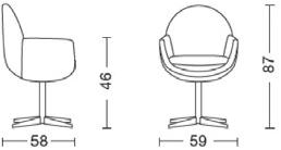 AP Factor 4-спицевый стул с подлокотниками sun-id-1508760 - Вид №4