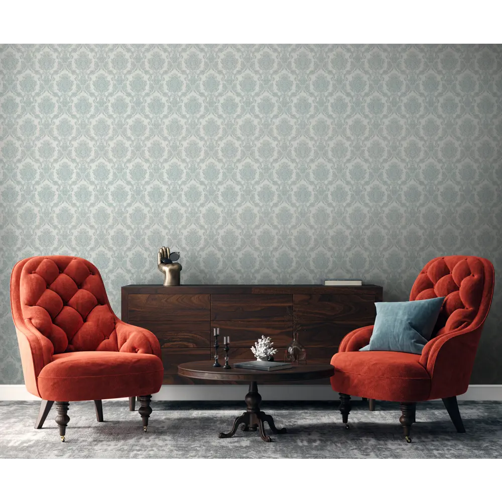 Обои виниловые Vog Collection Берсел  голубые 1.06 м VV31155-17 Берсель STLM-2110674 - Вид №2