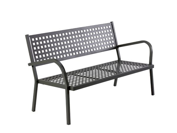 Металлическая садовая скамейка с подлокотниками Vermobil ARCH-00085459 - Вид №1