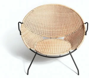 DE PADOVA Кресло плетеное с подлокотниками