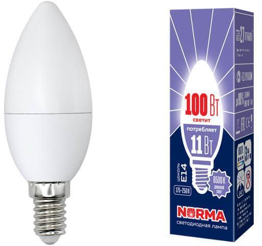 LED-C37-11W/DW/E14/FR/NR Лампа светодиодная E14 11W 6500K матовая UL-00003810 Volpe Norma C