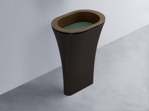 AMLA65-CA+AMPILO-MU+AMCOLO-LV Раковина Amedeo Ovale отдельностоящая cielo Enjoy + Amedeo