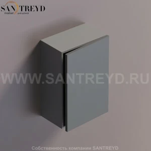 FLAT V Подвесной шкаф с петлями слева. Отделка: темно-серая краска и серая краска. AFXMO236042GDG