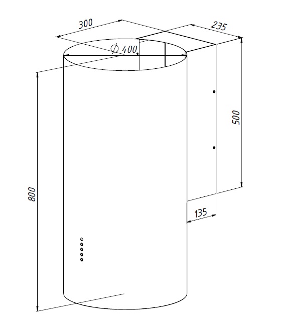 5370062 Вытяжка пристенная Akpo WK-10 Balmera WL белый STDN-0105159 - Вид №10