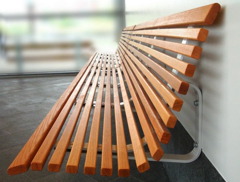 Nola Industrier Настенная деревянная скамья со спинкой No2 sun-id-1473491 - Вид №2