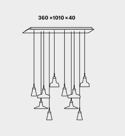 Подвесной светильник из дутого стекла с регулируемой яркостью BROKIS Тени ARCH-00150384 - Вид №33