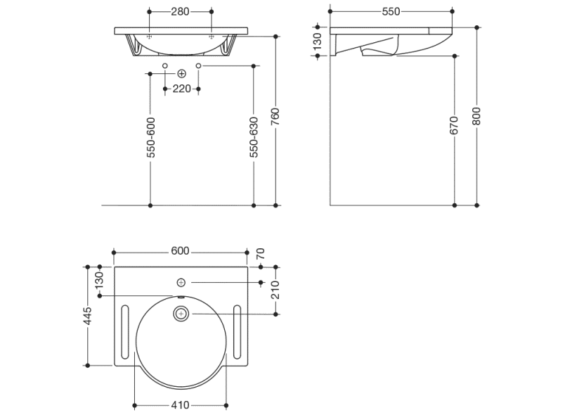 950.11.103 суета сует HEWI Waschtische  - Вид №1