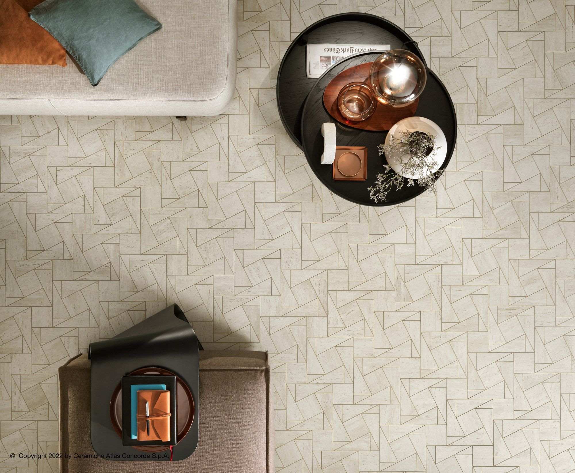 Мозаика из керамогранита Atlas Concorde Marvel Travertine ARCH-00001816