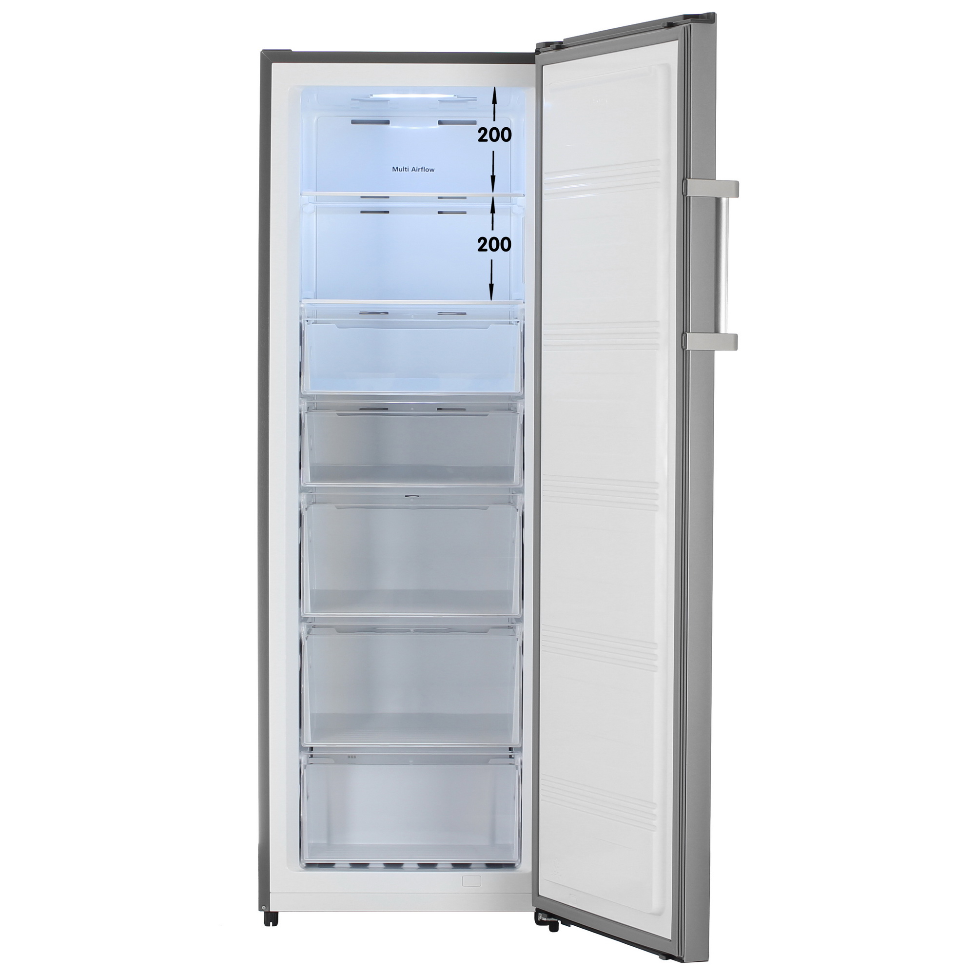 9240700 Морозильный шкаф  DEXP F4-23AHE серебристый STDN-0010515 - Вид №1