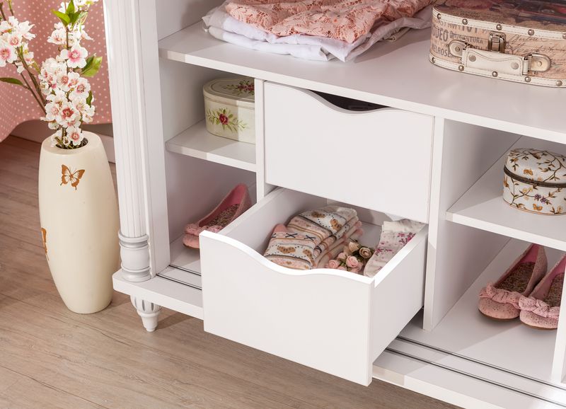 Шкаф-купе белый двухдверный Romantic CILEK ROMANTIC 00-3832628 Белый Santreyd - Вид №5