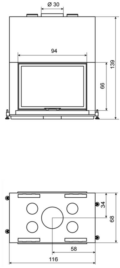 RÜEGG Дровяной стальной камин с панорамным остеклением Classic line sun-id-1501082 - Вид №12