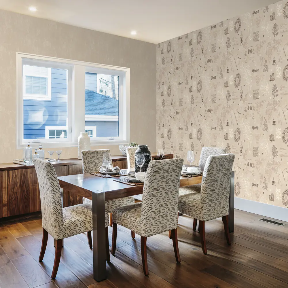 Обои флизелиновые Ateliero Coffee бежевые 1.06 м 888628 STLM-2045650 - Вид №3