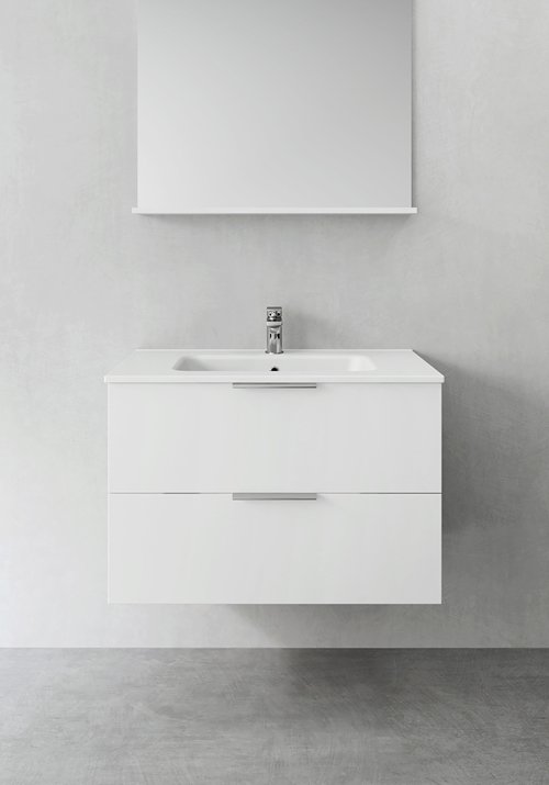 1390237 Шкаф Для Умывальника Компактная Форма Ясень Узор 800 Hafa Ясень 