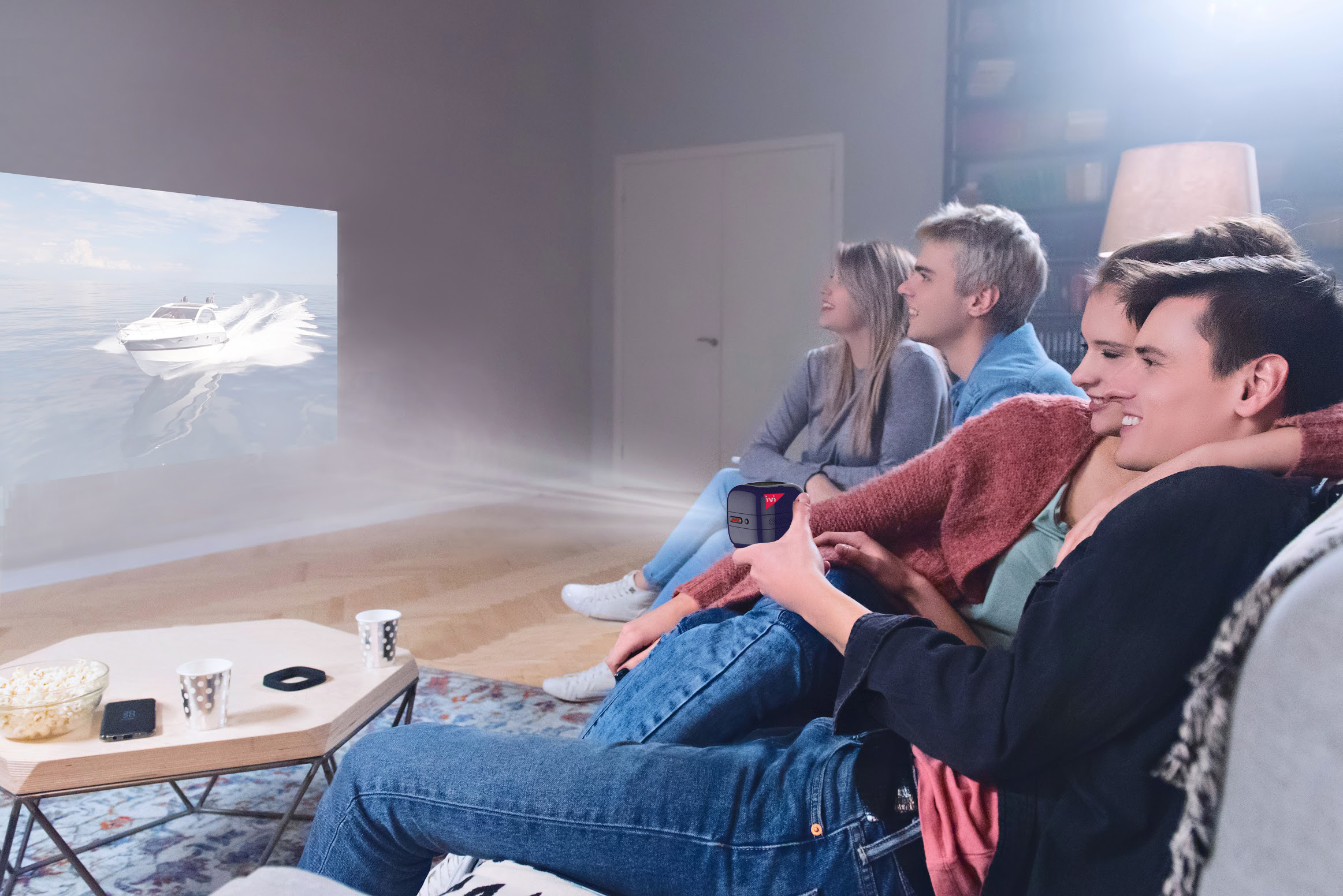 CNMD0016VI Portable projector storyteller , violet 32gb 6 мес подписки ivi CINEMOOD Santreyd  - Вид №6