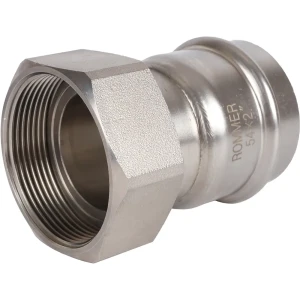 Муфта переходная Rommer 2"x54 мм с накидной гайкой ВПр-ВР нержавеющая сталь