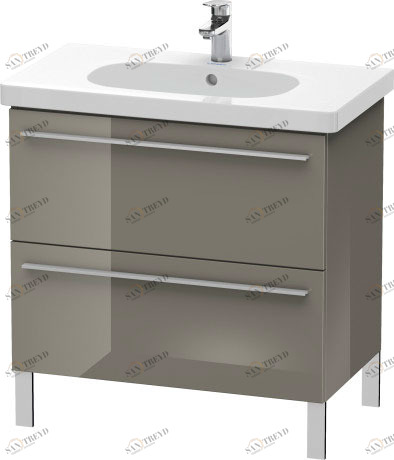 XL651608989 X-Large Тумбочка напольная Фланелево-серый глянцевый лак Duravit