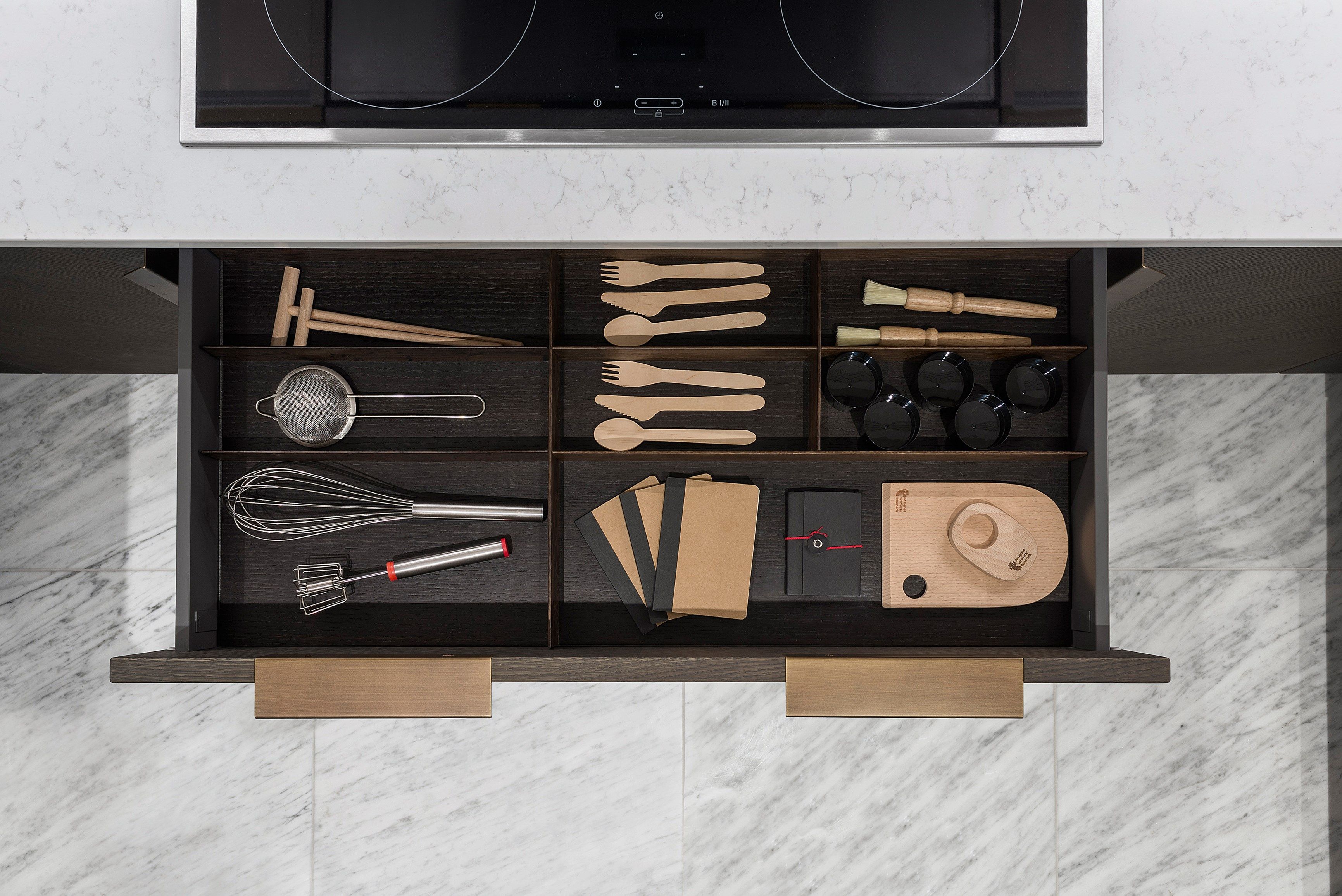 Угловая кухня с полуостровом и колоннами TM Italia Cucine D90 ARCH-00055948 - Вид №3