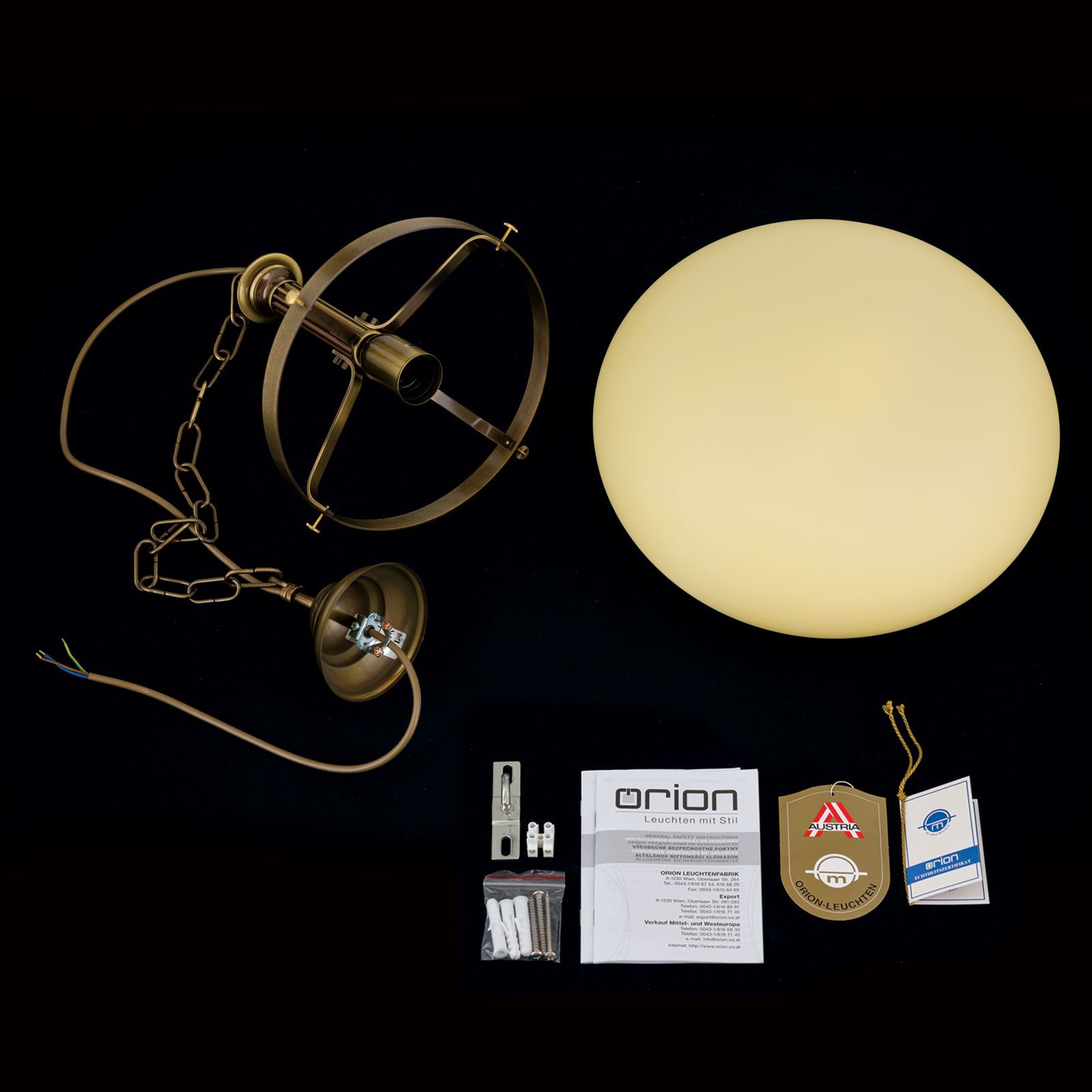 Стеклянный подвесной светильник Orion Wiener Nostalgie ARCH-00115809 - Вид №3