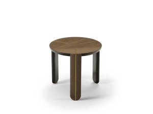 Круглый деревянный журнальный столик