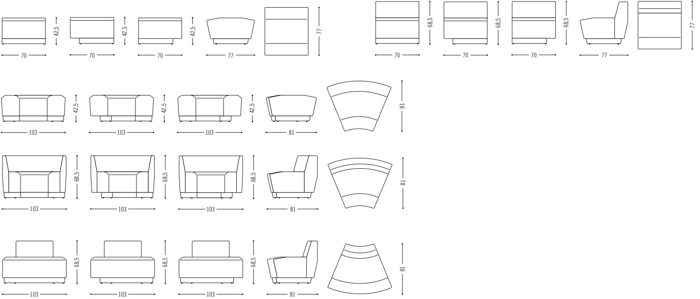 COR Модульный диван Affair sun-id-1405084 - Вид №14