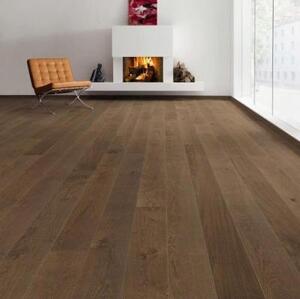 Паркетная доска Haro 4000 Series Top connect Пуро Земляной Маркант структурированный 535619 Дуб Рустик с брашью (Текстурированная) 2200х180 мм.