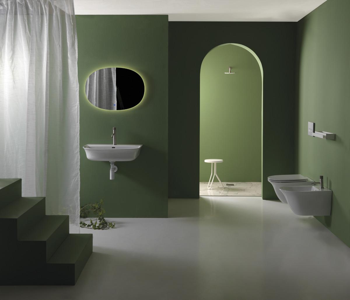 FLLAVBW8023 Подвесная раковина настенная GSG CERAMIC Flut - Вид №1