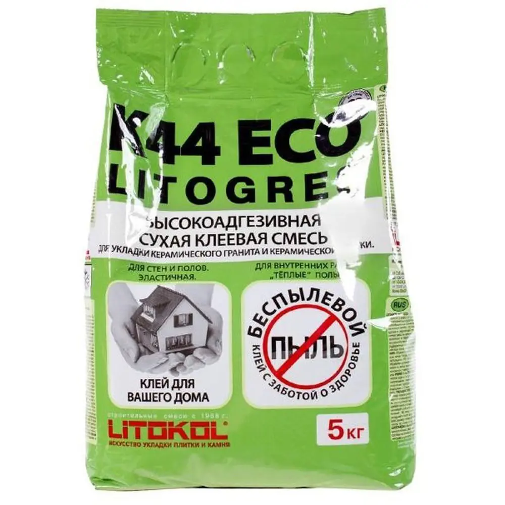 Клей для плитки Litokol Litogres K44 5 кг STLM-2178472