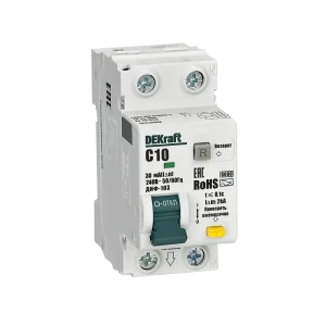 Дифференциальный автомат DEKraft ДИФ-103 для комплексной защиты электросети 89380932