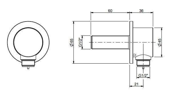 Смеситель для душа с ручным душем COCOON Piet Boon ARCH-00094875 - Вид №5