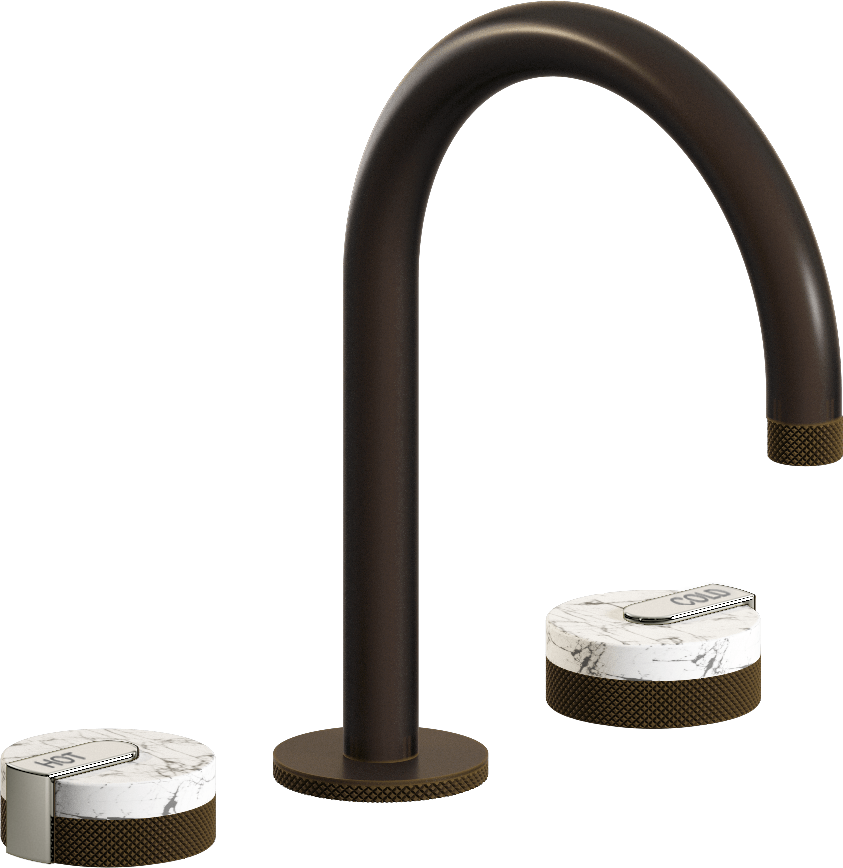 E-11512-R2MW-L1PC-OB Смеситель для умывальника на 3 отвертия GRAFF MOD+