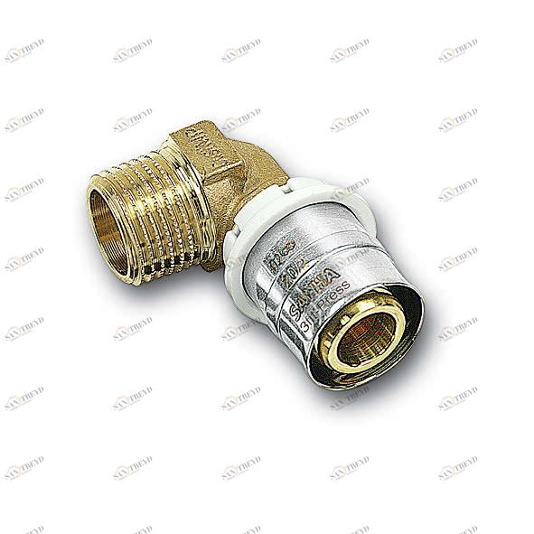 325092G1612 25092G - 3fit-Press Колено с наружной резьбой 90 ° без содержания свинца Размер:16x1/2 SANHA 