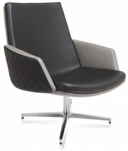 AP Factor Кожаное кресло руководителя с 4 спицами Minnesota