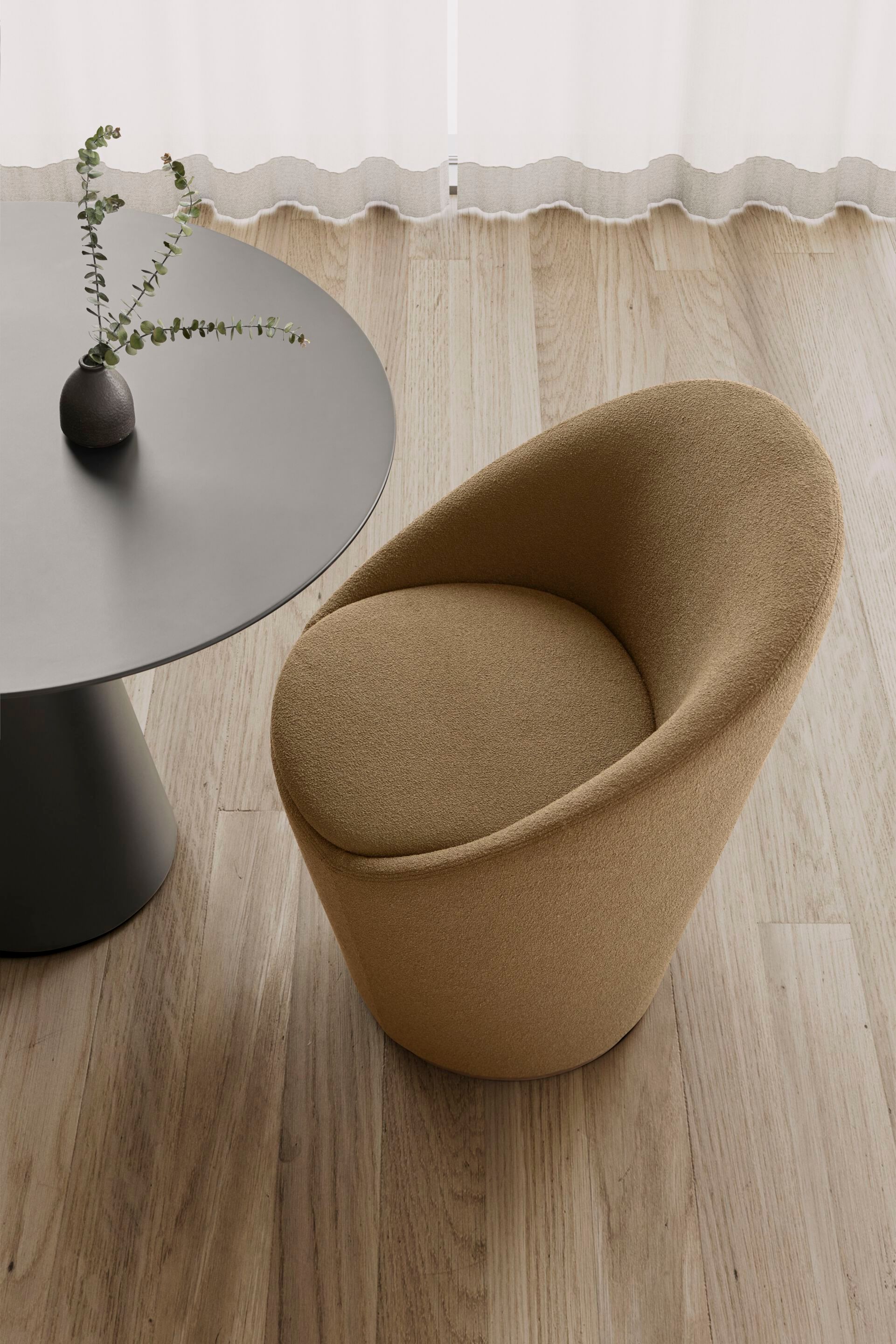 Мягкий стул из ткани INCLASS Wabao ARCH-00052000 - Вид №2