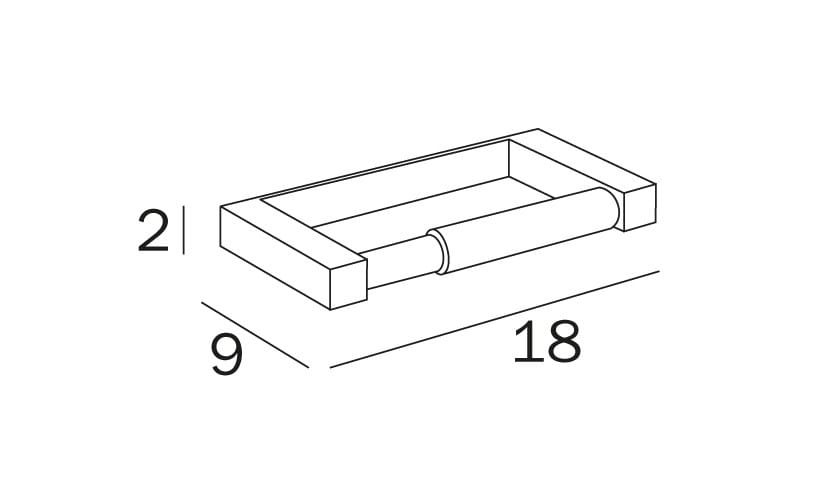 Металлический держатель рулона INDA® ARCH-00038529 - Вид №2