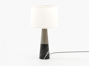 Настольная лампа из каррарского мрамора