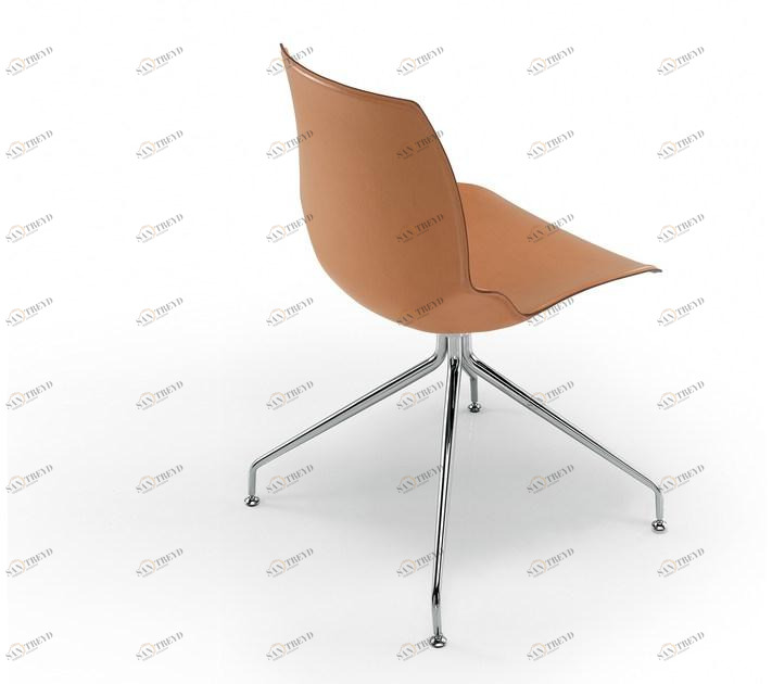 Caimi Brevetti Стул на козелке в коже Kaleidos sun-id-1435043