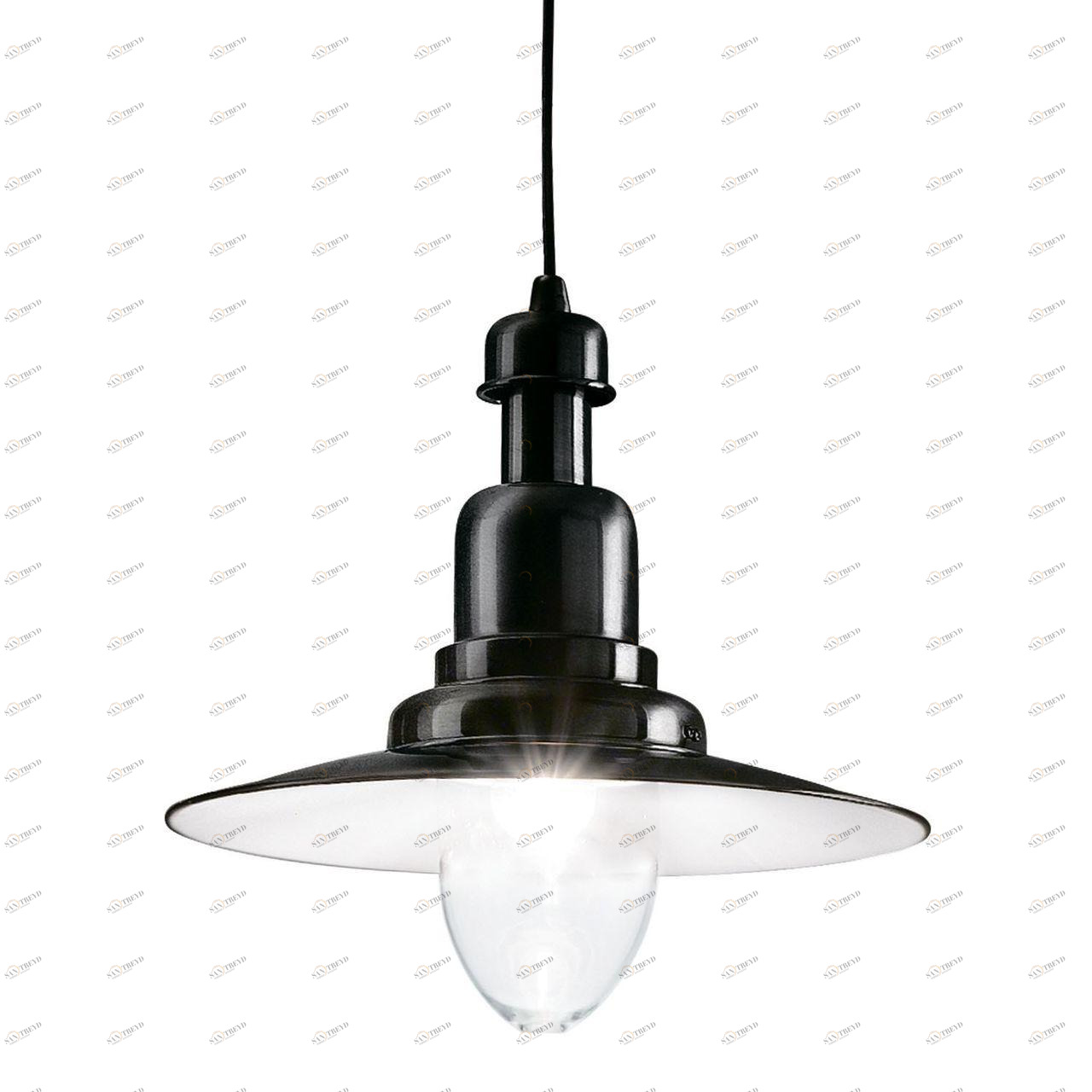 Подвесной светильник Ideal Lux Fiordi SP Big Nero IDEAL LUX ДИЗАЙНЕРСКИЕ, FIORDI 072643 Прозрачный;черный 