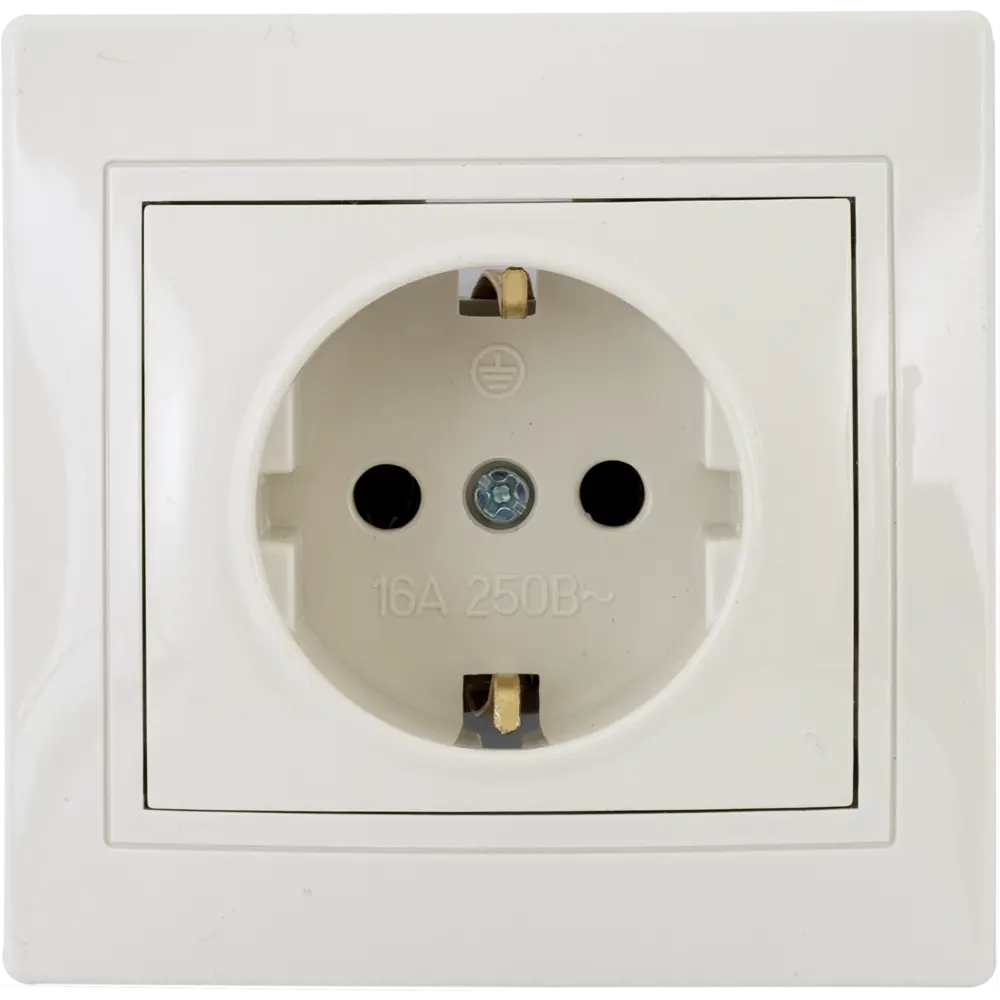 Розетка встраиваемая TDM ELECTRIC Таймыр с заземлением 85591112 Серия отсутствует STLM-1112393