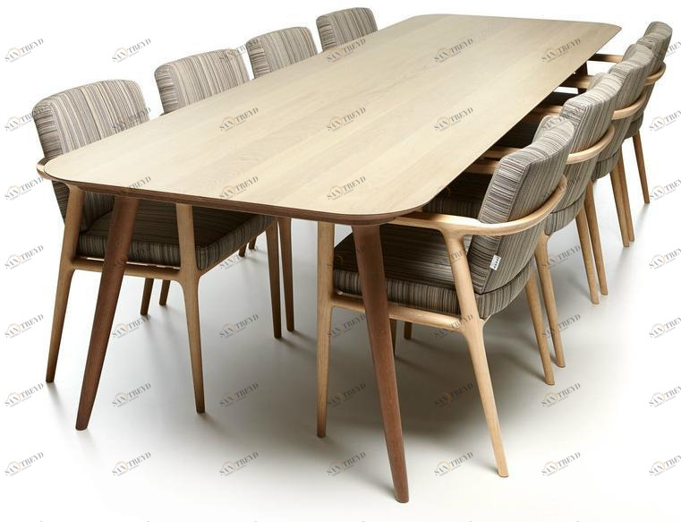 moooi Прямоугольный стол из дуба Zio family sun-id-1478011