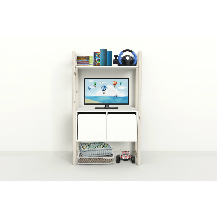 Гарнитур Midi С, 1 полка и 1 комод, белый, искусственно состаренный Flexa 812650290 - Вид №2