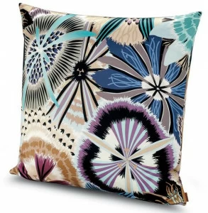 MissoniHome Подушка из хлопкового атласа с цветочным принтом Master moderno