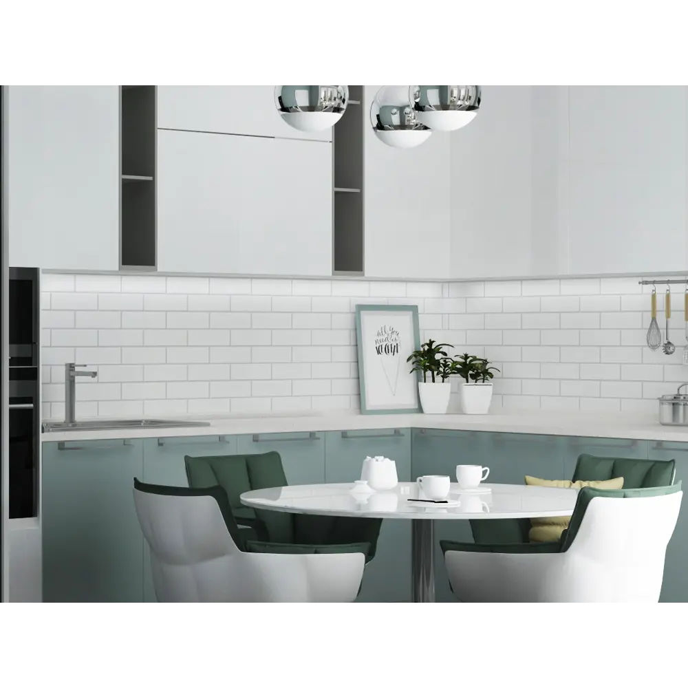 Плитка настенная Belani Брик 30х60 см 1.62 м² матовая цвет белый STLM-2014096 - Вид №7