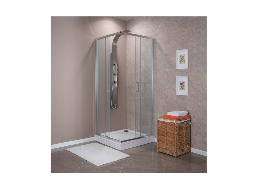 Душевой уголок Aquanet Alfa Cube NAA1142 100x100, прозрачное стекло 00185041 - Вид №7