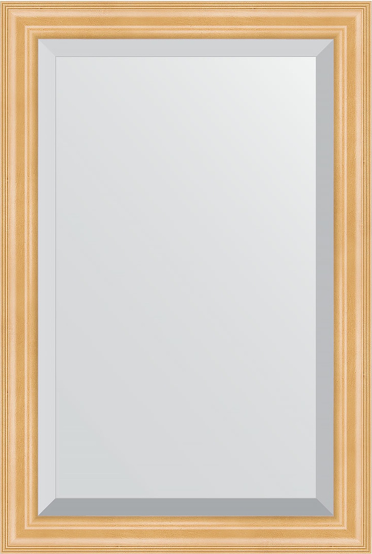 BY 1173 Зеркало с фацетом в багетной раме - сосна 62 mm EVOFORM Exclusive