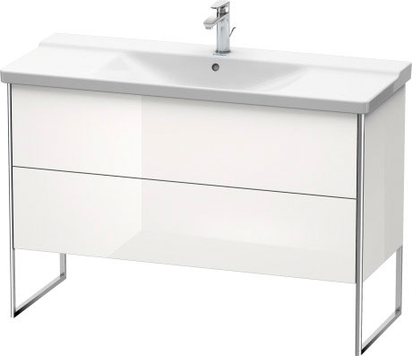 XS446302222 XSquare Тумбочка напольная Белый глянцевый декор Duravit - Вид №2