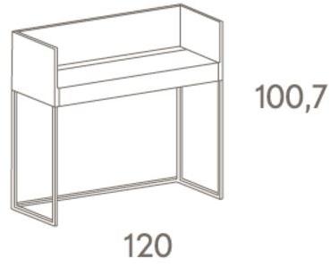 Punt Письменный стол из дерева с ящиками Stockholm Sth512 - Вид №2