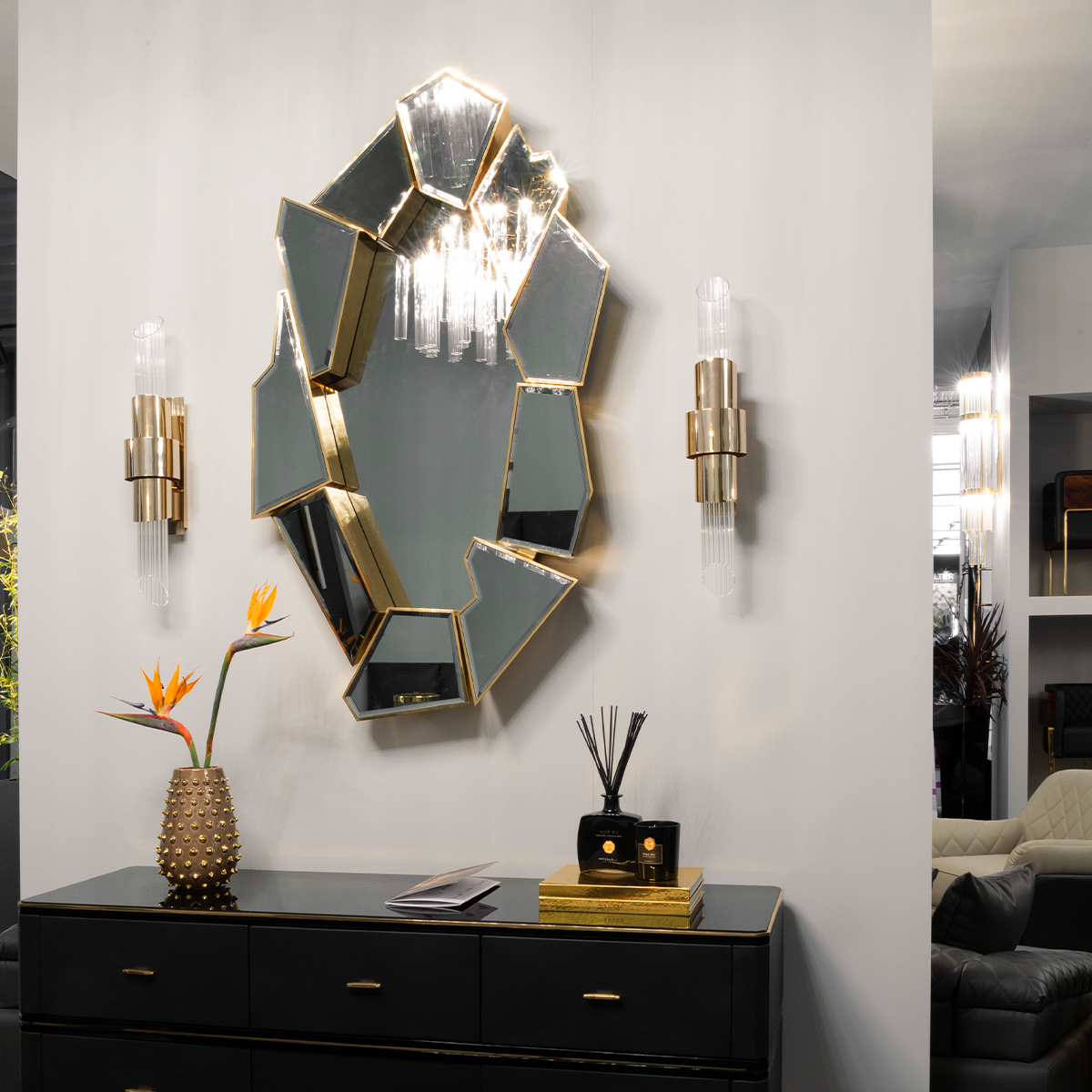 Зеркала Crackle Mirror Covethouse LUXXU  - Вид №1